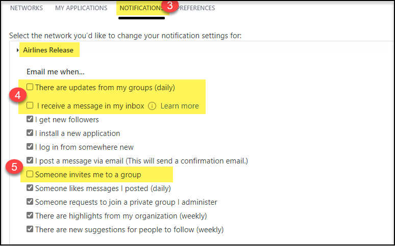 Turn-off Notification