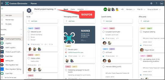 Microsoft Planner in Source Tenant