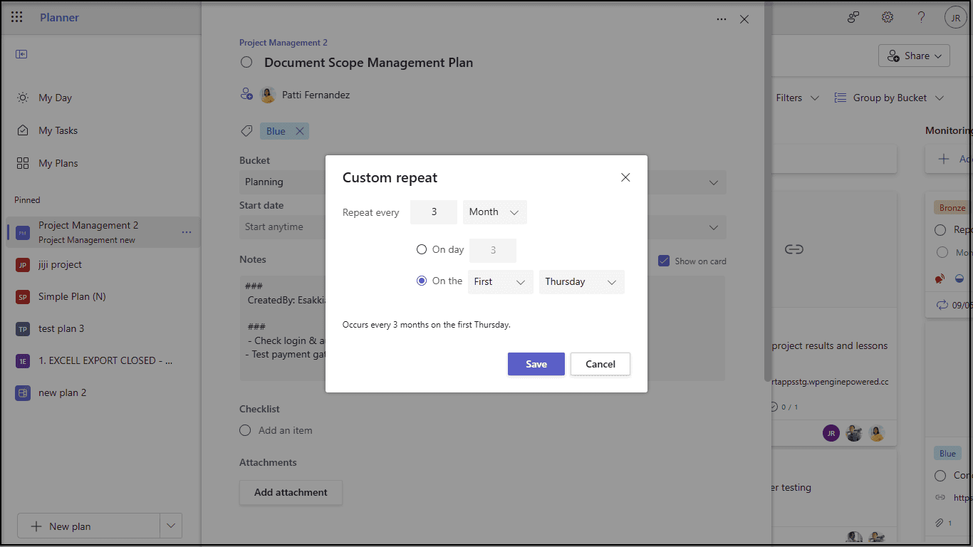 Repeat property view with custom value in Target Tenant