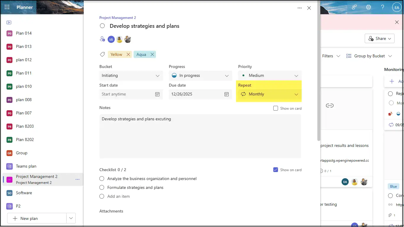 Repeat property view with default value in Source Tenant