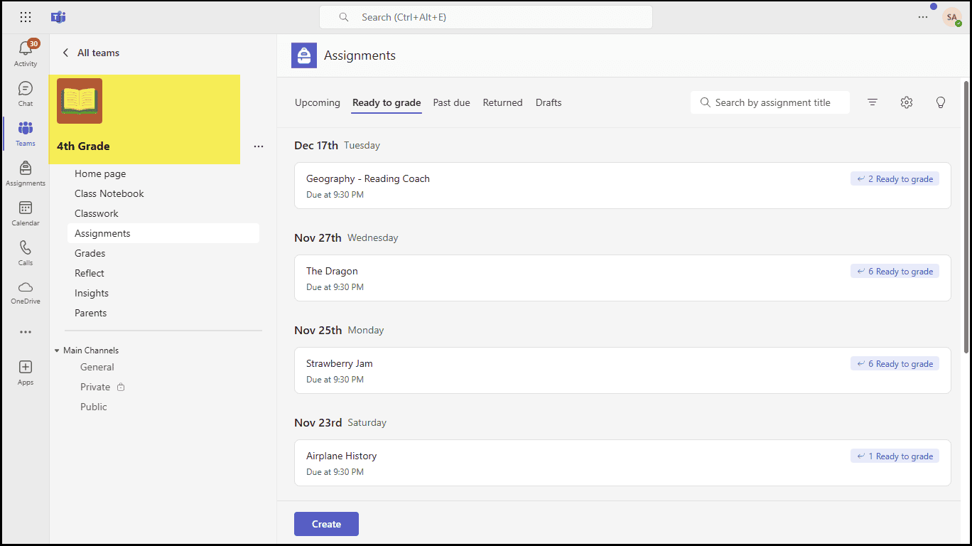 Microsoft Education Teams Assignment in the source tenant   